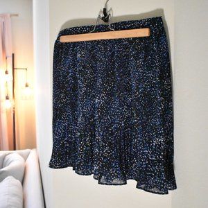 Banana Republic Flowy Skirt, Multi-Colored (Navy)